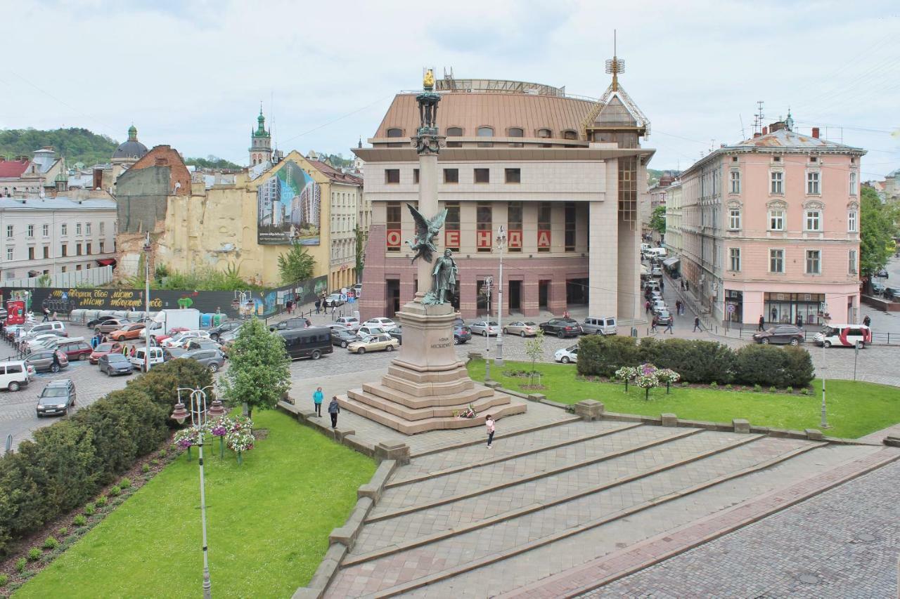 Квартира В Центрі Львова Вулиця Міцкевича 5, Простора З Гарним Видом На Місто Εξωτερικό φωτογραφία
